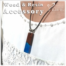 Wood & Resin  Pendant　D