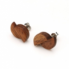 Design Earrings09 木製ピアス09