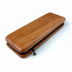 Cokie Sand Pencase  木とチャックのペンケース