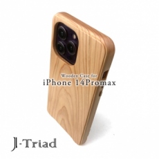 【J-Triad】　iPhone 14Promax 専用 特注木製ケース