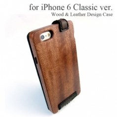 Apple iPhone 6 専用　木と革のデザインケース　Classic ver.