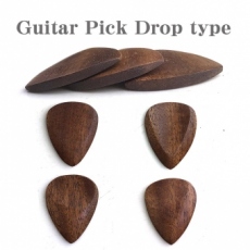 木製のギターピック 【 ancient tones type tear drop】(1枚)