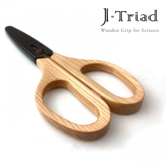 【J・Triad】木製グリップな　ハサミ
