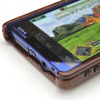 銘木鏡面塗装のAQUOS PHONE ZETA SH-02E木製ケースオプション