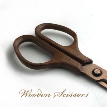 木製グリップ ハサミ「LIFE」