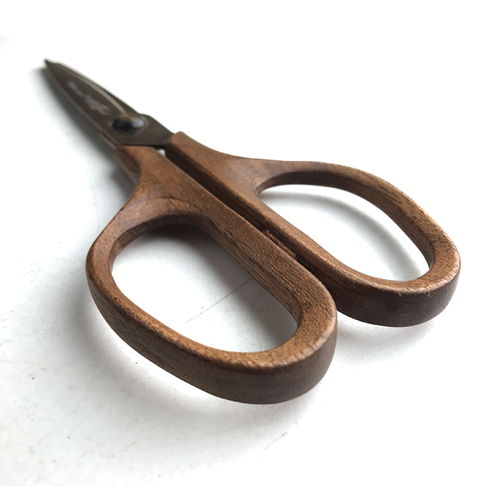 木バサミ 木製グリップ ハサミ「LIFE」