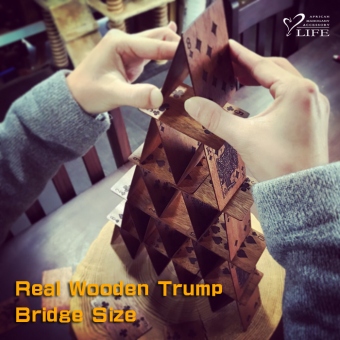 木製のトランプ Bridgeサイズ