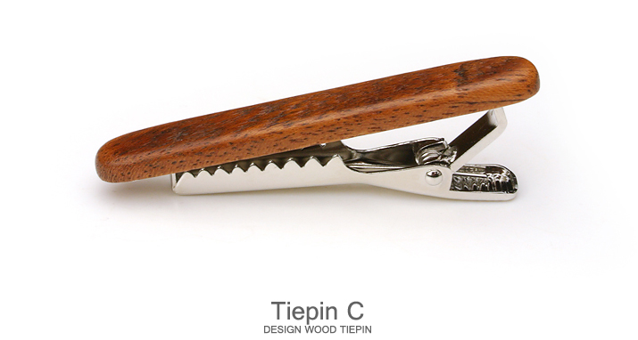 DESIGN Tiepin C 木製ネクタイピンCトップ