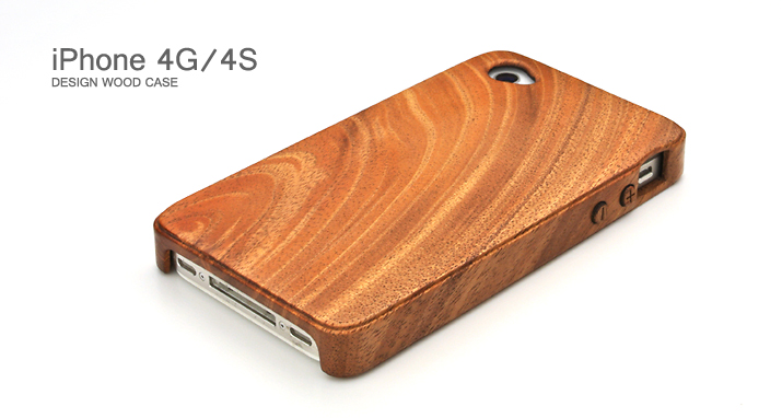 木製ケースカバー iPhone4G/4Sトップ