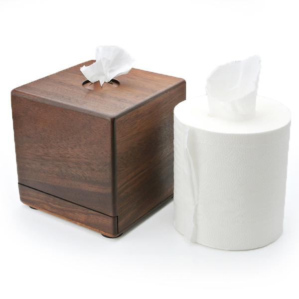 木製トイレットペーパーケース paper case01「LIFE」