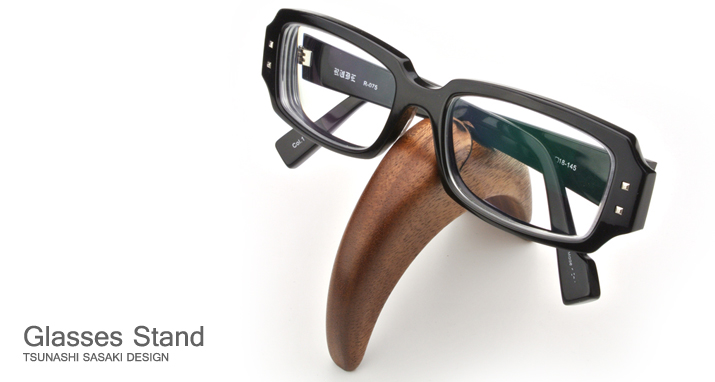 stand for glasses 木製メガネスタンドトップ