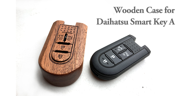 For DAIHATSU　ダイハツ車対応木製スマートキーケース　A トップ