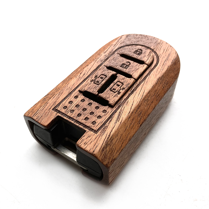 ダイハツ車対応スマートキー木製ケース/プレゼントに！！「LIFE」