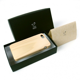 iPhone 5S専用木製ケース(もみの木)オプション