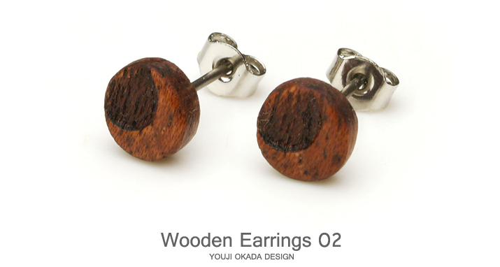 Design Earrings02 木製ピアス02トップ
