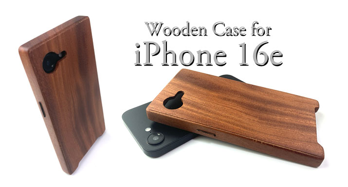 iPhone 16e 専用 特注木製ケース