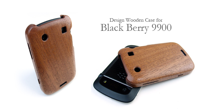 Black Berry 9900 専用木製ケース